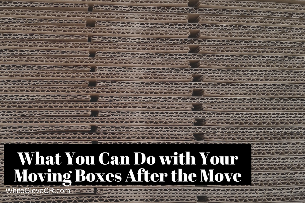 What You Can Do with Your Moving Boxes After the Move