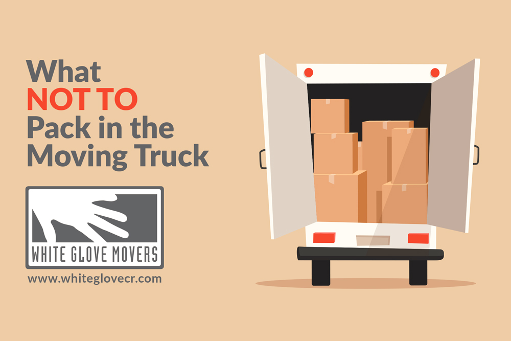 What not to pack on the moving truck